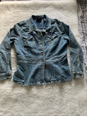 Axcess 2000s vintage Blue Denim Button-Front Jacket XL